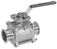 BV2C Encapsulated 2-way 3 Piece Stainless Steel Ball Valve