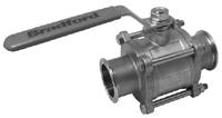 BV2GG Non-Encapsulated 2-way 3 Piece Stainless Steel Ball Valve